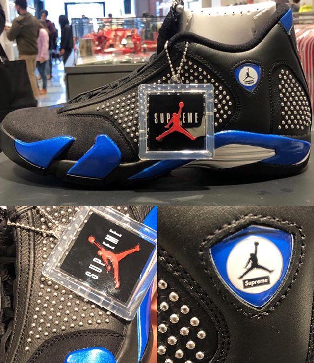 Supreme x nike air jordan 14 on sale