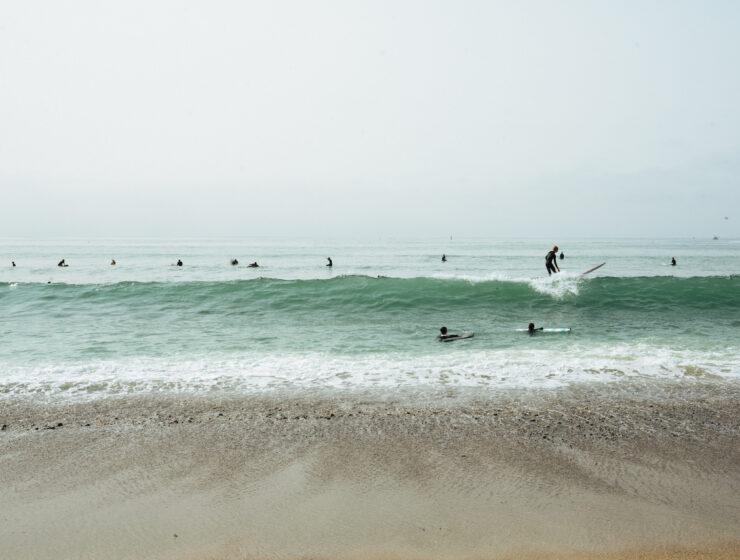 Surfers At Doheny Beach