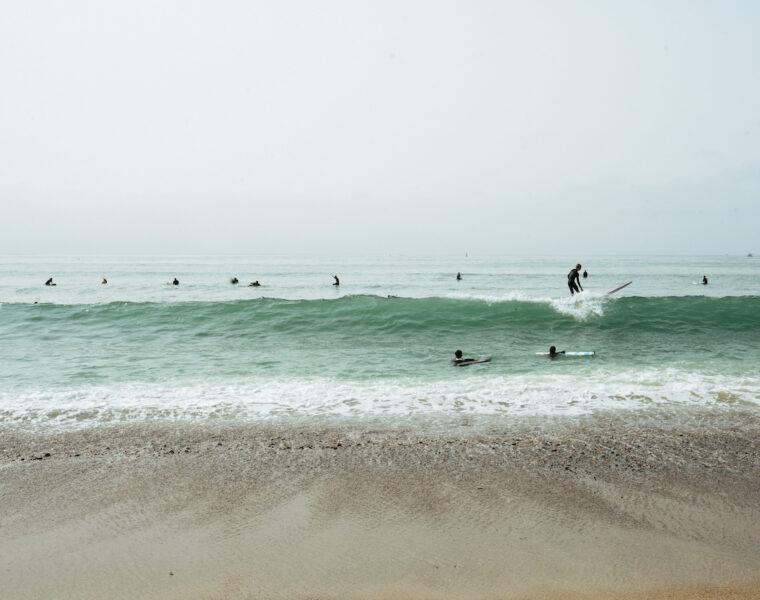 Surfers At Doheny Beach