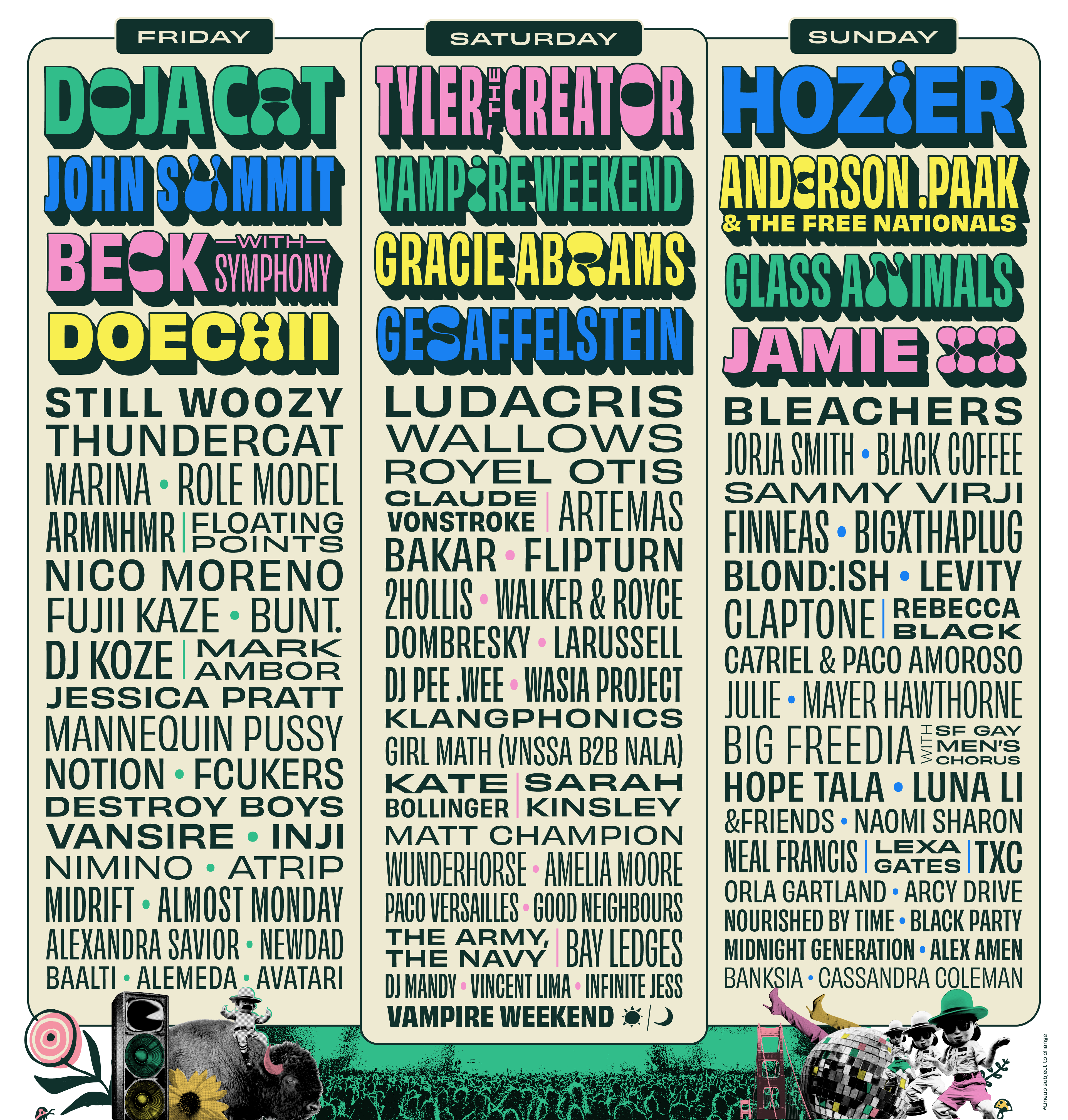 Outside Lands San Francisco California